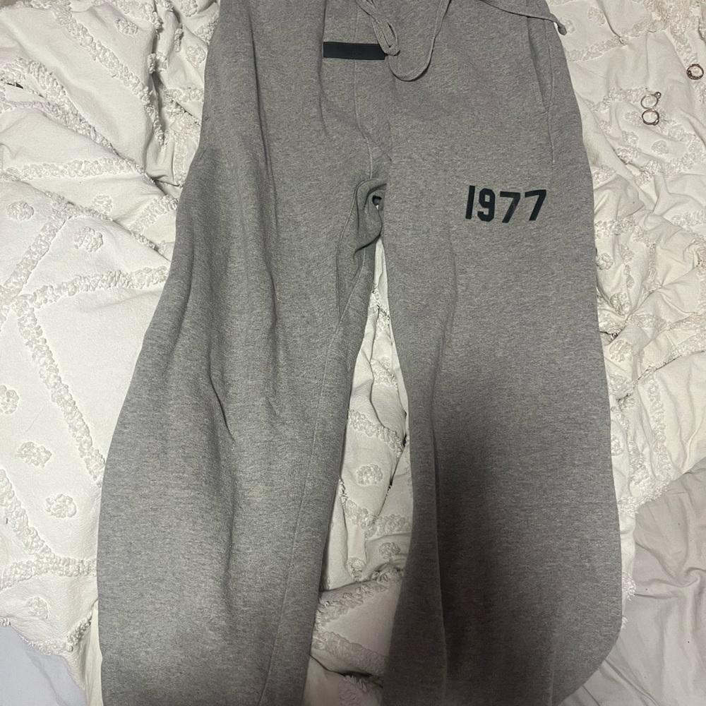 Essentials Heather Gray  Wide Leg Sweatpants
